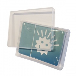 Transparant soft plastic doosje voor speelkaarten